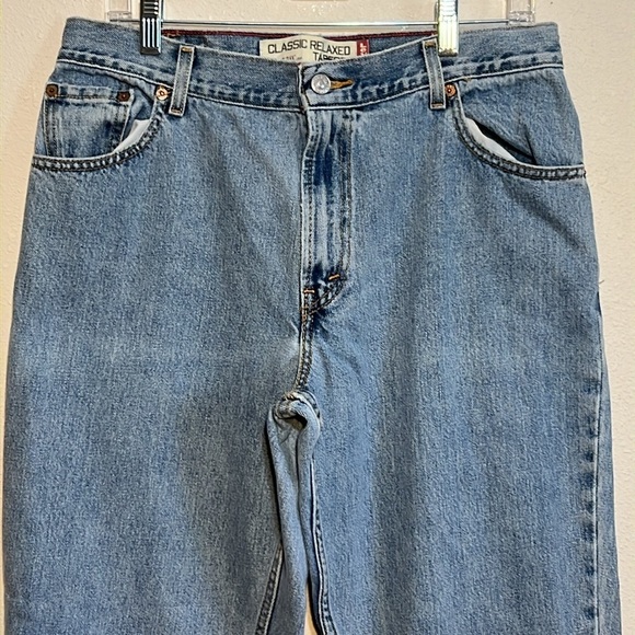 Levi’s Vintage 505 Classic Relaxed Tapered Jeans Size 14 L - Picture 5 of 13